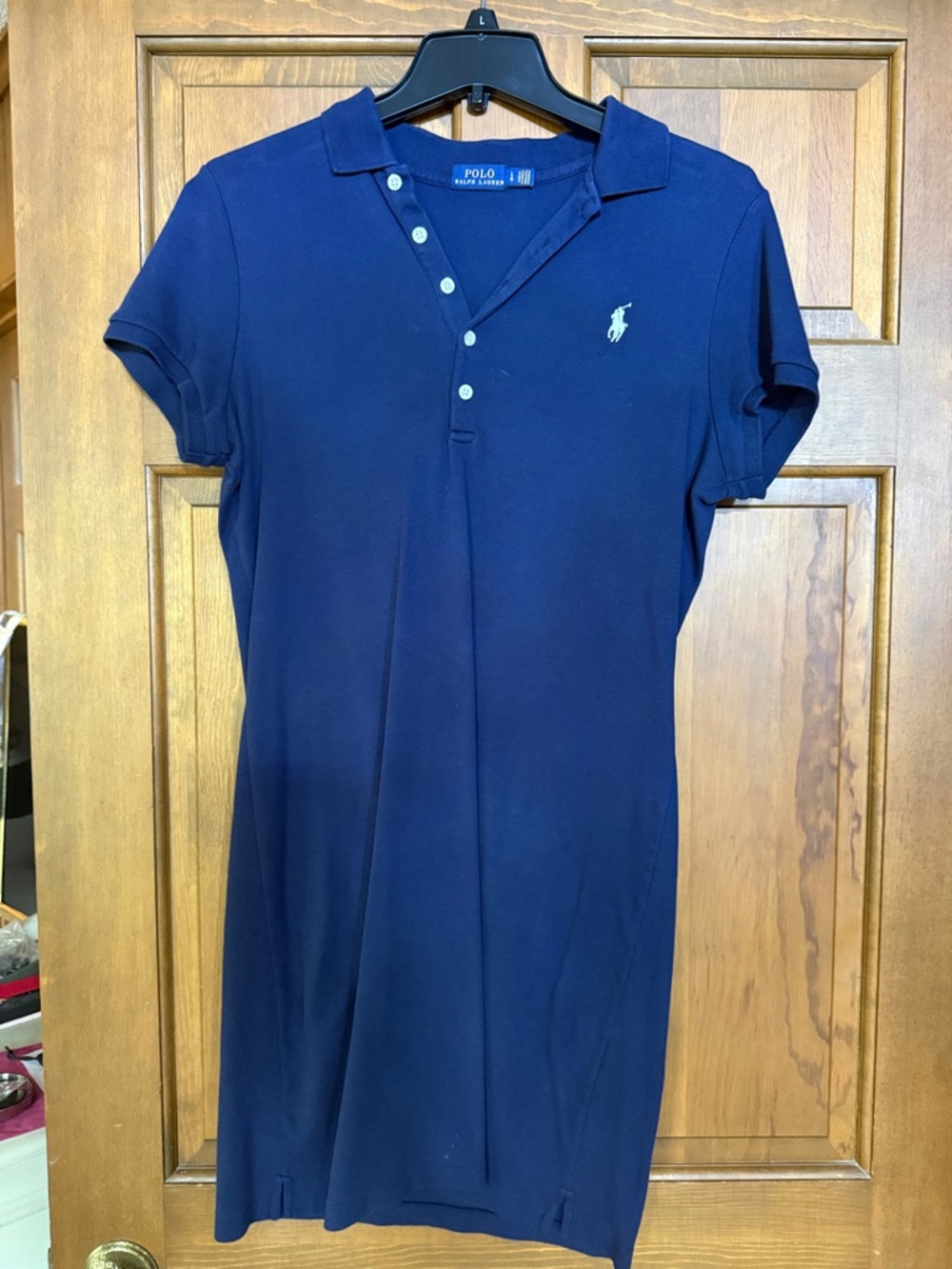 Polo by Ralph Lauren Navy Polo Shirt Dress with Embroidered Pony